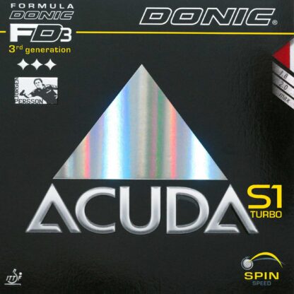 Gomma Donic Acuda S1 Turbo nera 2.3 mm